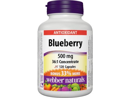 Webber Naturals Blueberry 500 mg 120 cps