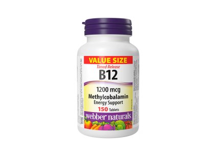 Webber Naturals B12 Timed Release 1200 mcg 150 tbl
