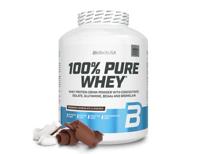 BioTech 100% Pure Whey 2270 g (Příchuť kokos-čokoláda)