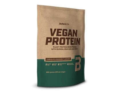 BioTech Vegan Protein 500 g (Příchuť čokoláda-skořice)