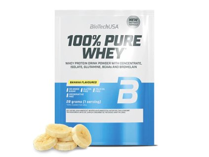 BioTech 100% Pure Whey 28 g chocolate (Příchuť banán)