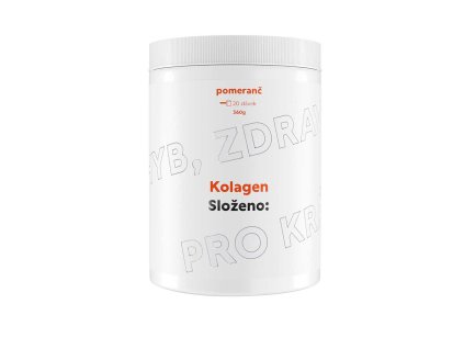 Složeno: Kolagen 360 g (Příchuť pomeranč)