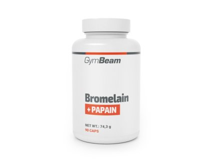 Bromelain Papain - GymBeam (Příchuť bez příchuti, Kapsle 90 kaps.)