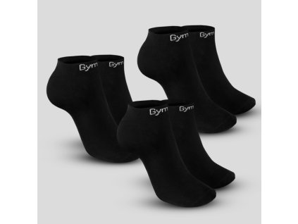 Ponožky Ankle Socks 3Pack Black - GymBeam