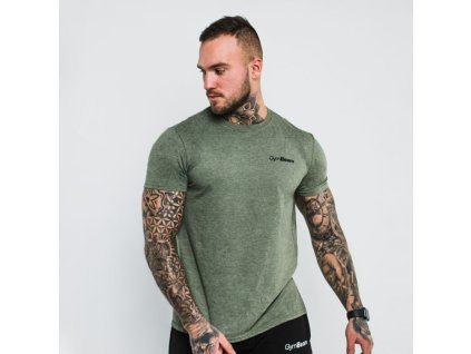 Tričko Basic Heather Military - GymBeam