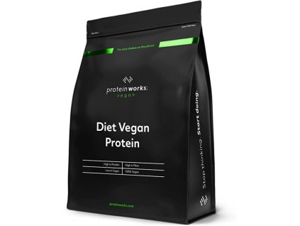 Diet Vegan protein - The Protein Works (Příchuť čokoládové hedvábí)