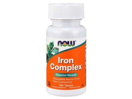 Iron Complex - NOW Foods (Tablety 100 tab.)
