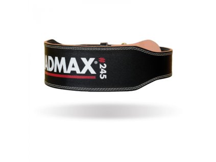 Fitness opasek Full Leather Black - MADMAX
