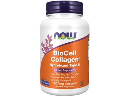 BioCell Collagen® hydrolyzovaný typ II - NOW Foods (Kapsle 120 kaps.)