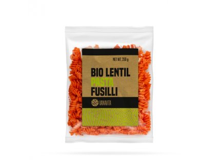 bio lentil pasta fusilli 250 g vanavita