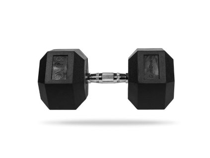 Hexagonální jednoručka - GymBeam (Barva černá, Váha (kg) 5 kg)