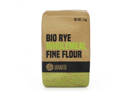 bio rye wholemeal fine flour 1 kg vanavita