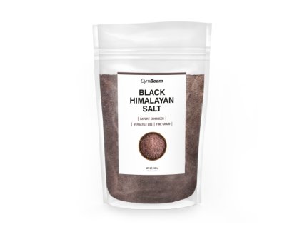 Černá Himalájská sůl 500 g - jemná - GymBeam (Balení (g) 20 x 500 g)
