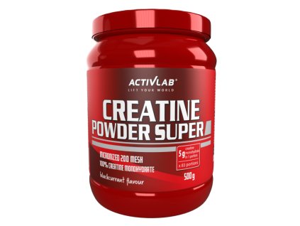 Kreatin Powder Super 500 g - ActivLab (Příchuť černý rybíz, Balení (g) 500 g)