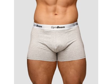 Pánské boxerky Essentials 3Pack šedé - GymBeam