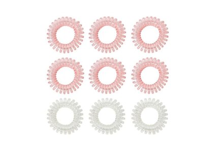 Set spirálových gumiček do vlasů pink - BeastPink (Barva růžová)