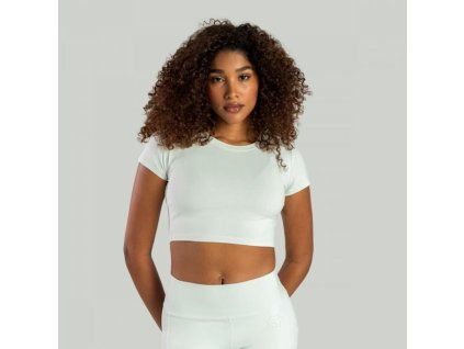 Dámské tričko Essential CropTop Moon Grey - STRIX (Velikost L, Barva šedá)