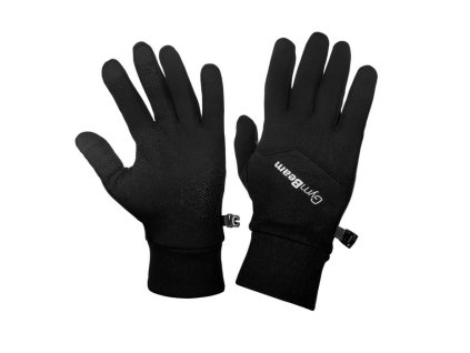 Běžecké rukavice Unstoppable Black - GymBeam (Velikost XS/S, Barva černá)