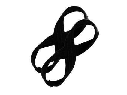 Trhačky Figure 8 Black - GymBeam (Velikost M, Barva černá)