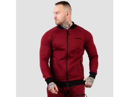 Mikina Zipper Classic Burgundy - GymBeam