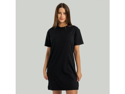 Dámské tričkové šaty ALPHA Black - STRIX (Velikost L, Barva černá)