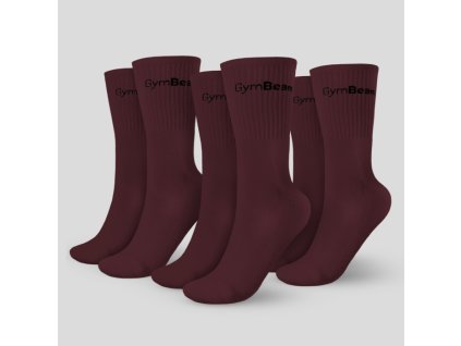 Ponožky 3/4 Socks 3Pack Eggplant - GymBeam (Velikost M/L, Barva fialová)