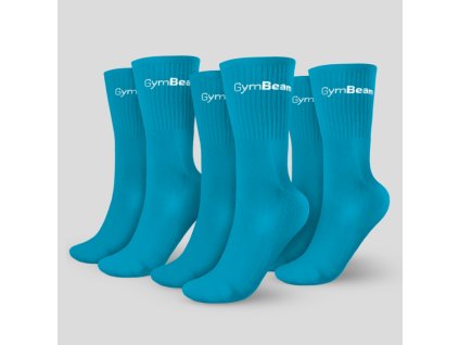 Ponožky 3/4 Socks 3Pack Aquamarine - GymBeam