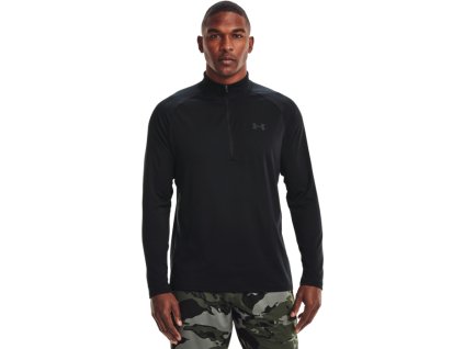 Pánské tričko Tech 2.0 1/2 Zip Black - Under Armour (Velikost XXL, Barva černá)