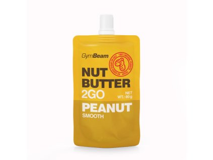 nut butter 2go peanut butter 80 g gymbeam no bg