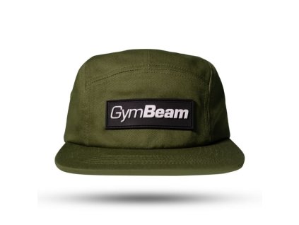 Kšiltovka 5Panel Military Green - GymBeam