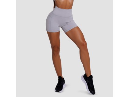 Dámské šortky FIT Mist Grey - GymBeam (Velikost XXL, Barva šedá)