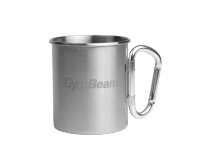 Nerezový hrnek 380 ml - GymBeam (Barva šedá)