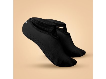 Ponožky Grip Yoga Black - BeastPink