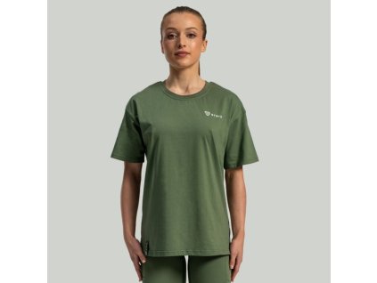 Dámské triko Lunar Oversized Cedar Green - STRIX (Velikost XL, Barva zelená)