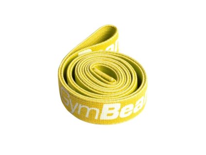 Textilní posilovací guma Cross Band Level 1 - GymBeam (Barva žlutá)