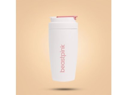 Termohrnek 500 ml White - BeastPink (Barva bílá)