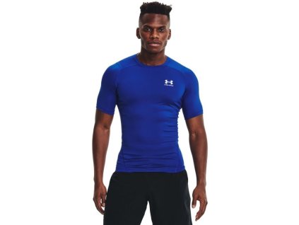 Kompresní tričko HG Armour Comp SS Blue - Under Armour (Velikost L, Barva modrá)