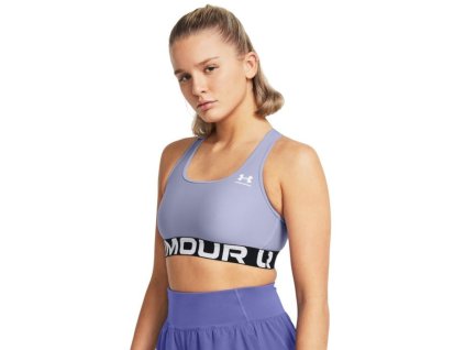Podprsenka HG Authentics Mid Branded Purple - Under Armour (Velikost XS, Barva fialová)