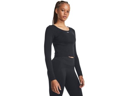 Dámské tričko Train Seamless LS Black - Under Armour (Velikost L, Barva černá)