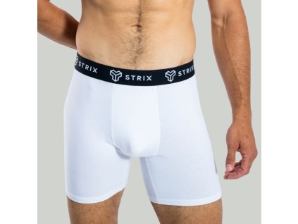 Pánské boxerky Essential 2Pack White - STRIX (Velikost XXL, Barva bílá)