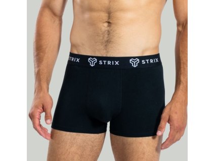 Pánské boxerky Essential Trunks 2Pack Black - STRIX (Velikost XXXL, Barva černá)