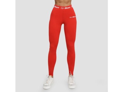 Dámské legíny Simple Rouge Red - GymBeam (Velikost M, Barva červená)