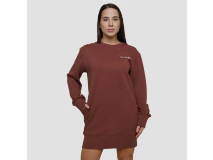 Dámská mikina Agile Longline Root - GymBeam (Velikost XXL, Barva hnědá)