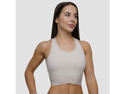 Sportovní podprsenka Agile Desert - GymBeam (Velikost XL, Barva hnědá)