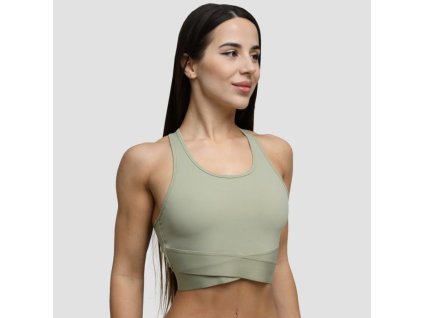 Sportovní podprsenka Agile Sage - GymBeam (Velikost XL, Barva zelená)