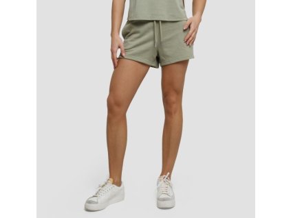 Dámské teplákové šortky Agile Sage - GymBeam (Velikost M, Barva zelená)