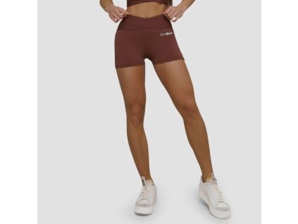 Dámské šortky Agile Root-GymBeam (Velikost L, Barva hnědá)