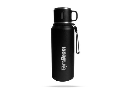 Termoska Vacuum Flask Steel Black 1000 ml - GymBeam (Barva černá)