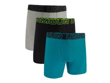 Pánské boxerky Perf Tech 6in 3Pack Blue - Under Armour (Velikost XXL, Barva multicolor)