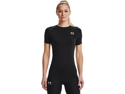Dámské triko HG Authentics Comp SS Black - Under Armour (Velikost XL, Barva černá)